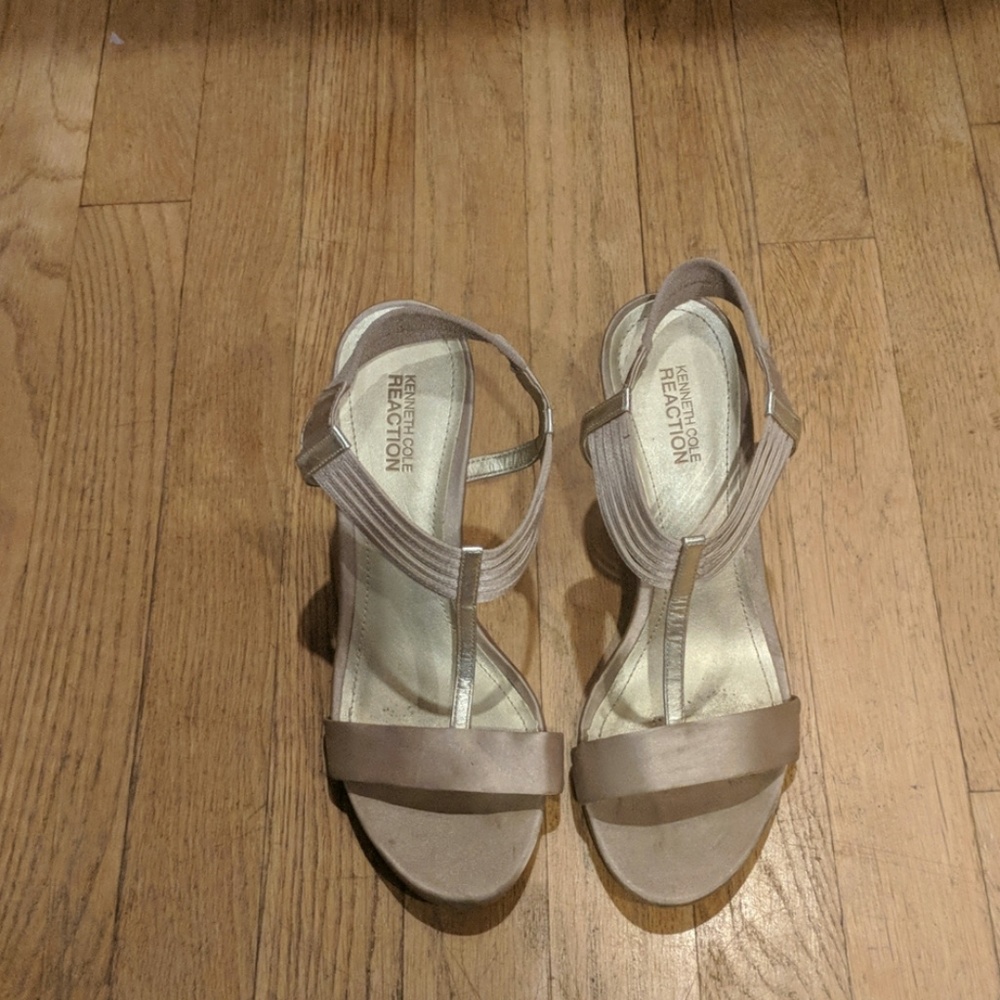Gold Kenneth Cole shoes